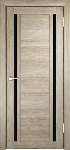 Товар Межкомнатная дверь Легенда Z-3 тон Кремовая лиственница Остекление Лакобель черное