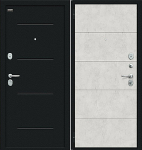 Товар Дверь Браво Граффити-1 Инсайд Букле черное/Look Art DIS006756